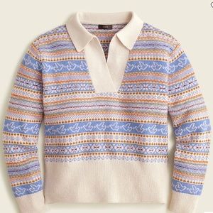 J Crew Johnny Collar Fair Isle Sweater - BD416